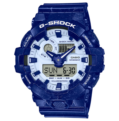 G-Shock Blue Porcelain Watch - GA700BWP-2A