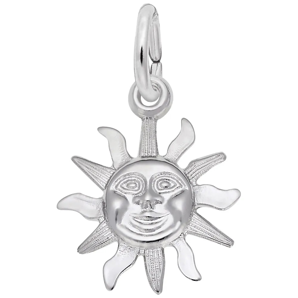 Sterling Silver Small Sunshine Charm