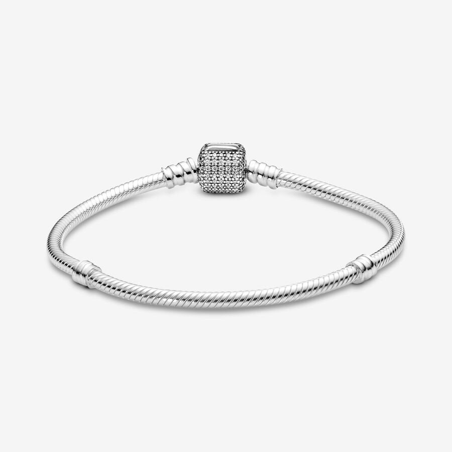 Pandora Moments Sparkling Pave Snake Chain Bracelet - 590723CZ