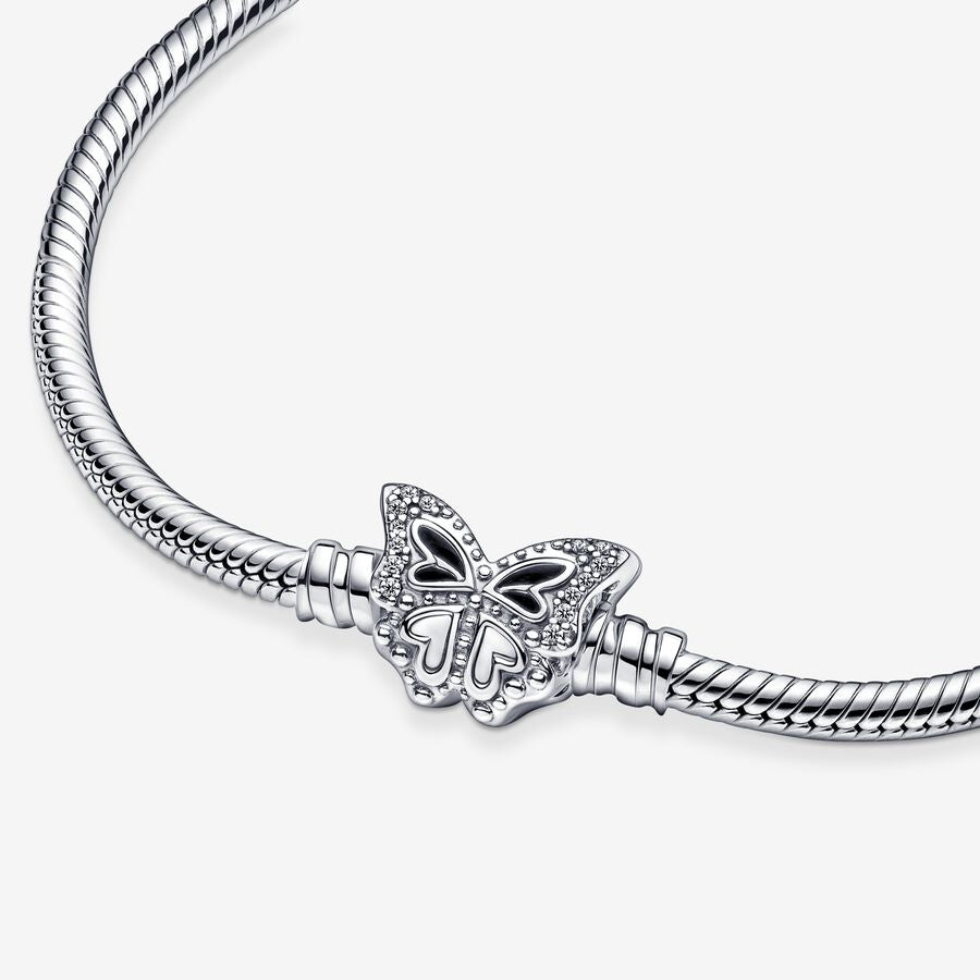 Pandora Butterfly Clasp Snake Chain Bracelet - 590782C01