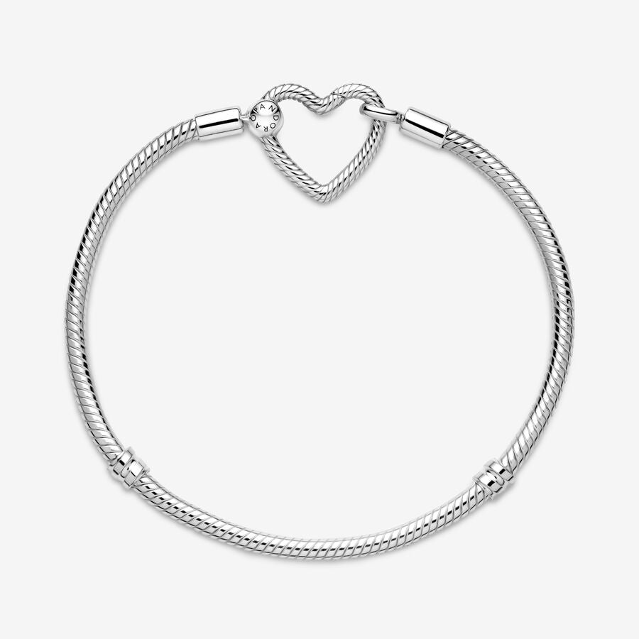 Pandora Heart Closure Snake Chain Bracelet - 599539C00