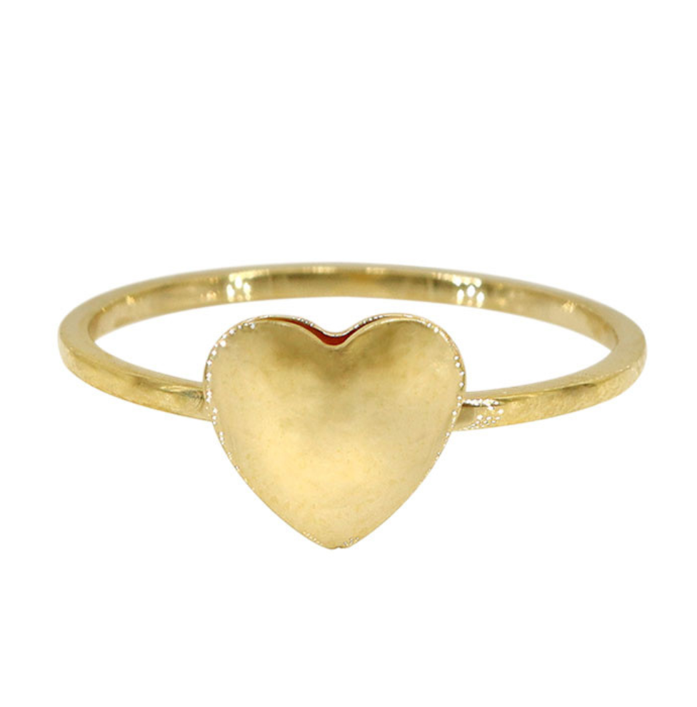 10 Karat Yellow Gold Heart Ring