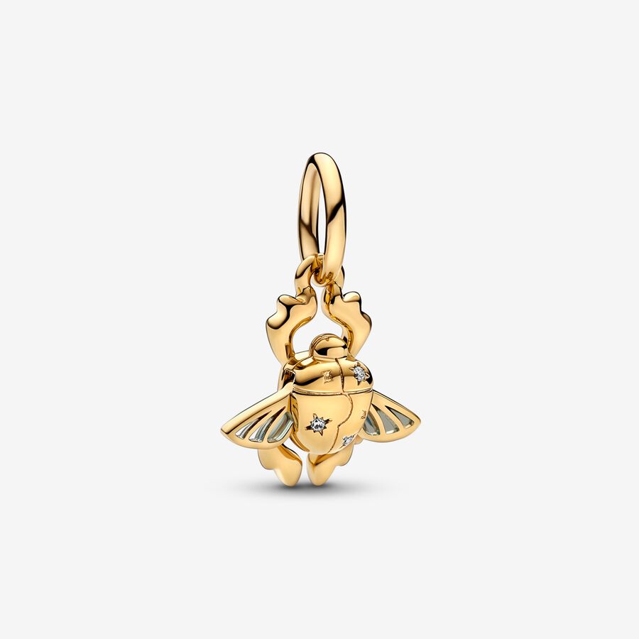 Pandora Disney Aladdin Scarab Beetle Dangle Charm - 762345C01