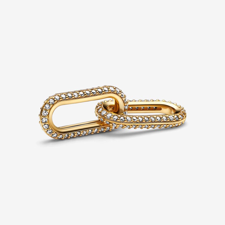 768669c01 Pandora ME Pave Double Plated Styling Link Charm 769660C01 – Kavar