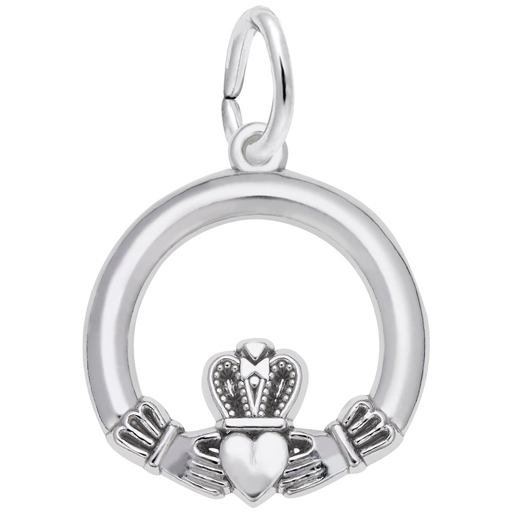 Sterling Silver Petite Claddagh Charm