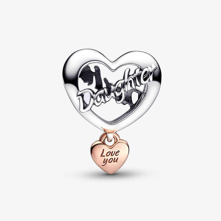 Pandora Love You Daughter Heart Charm - 782327C00