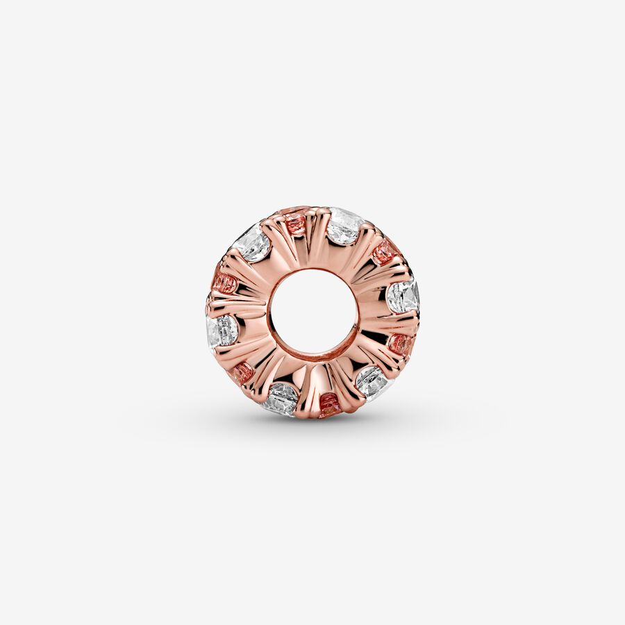 Pink & Clear Sparkle Pandora Charm - 788487C01