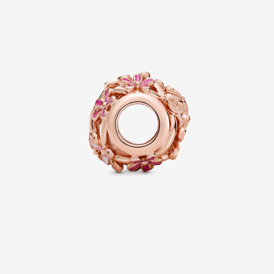 Openwork Pink Daisy Flower Pandora Charm - 788772C01