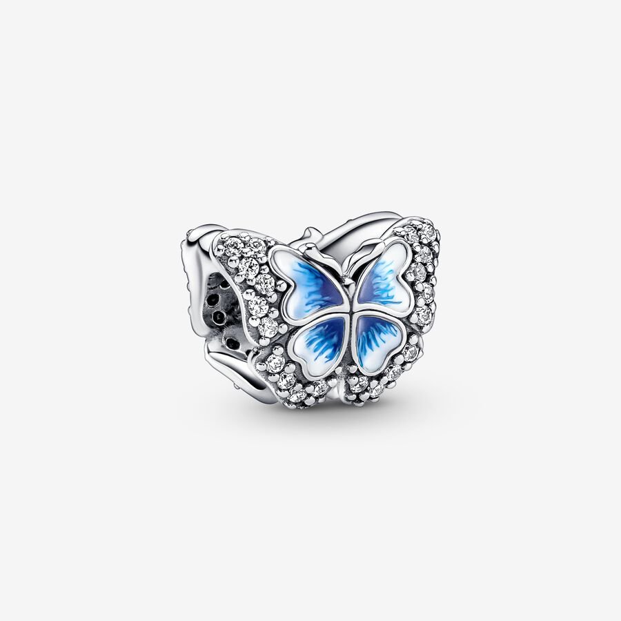 Pandora Blue Butterfly Sparkling Charm - 790761C01