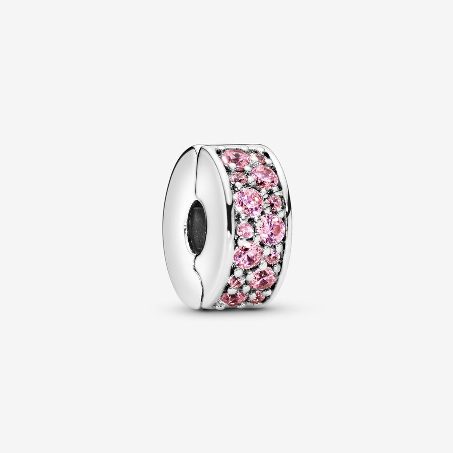 Pandora Pink Pavé Clip Charm - 791817PCZ