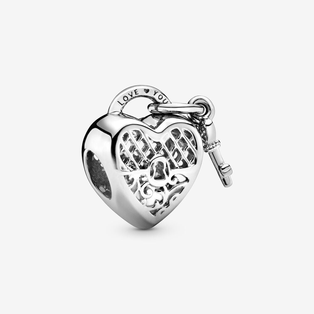 Pandora Love You Heart Padlock Charm - 797655