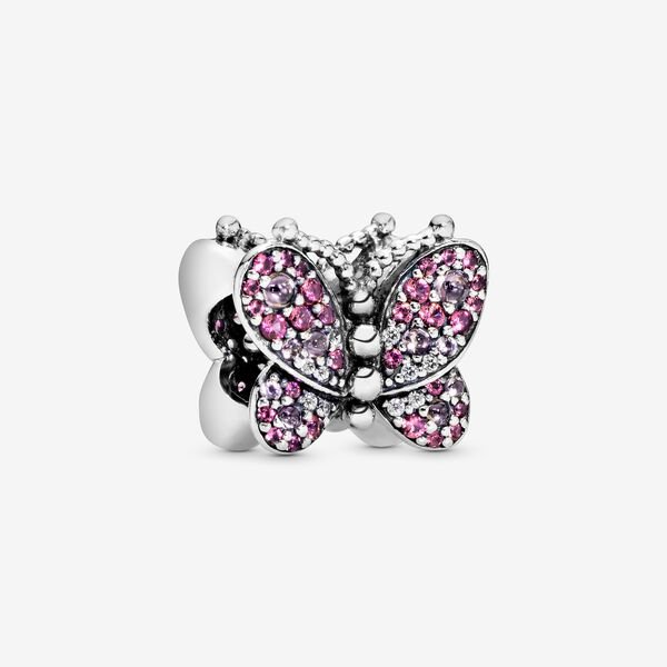 Pandora Pink Pavé Butterfly Charm - 797882NCCMX