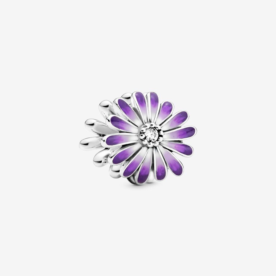Pandora Purple Daisy Flower Charm - 798775C02