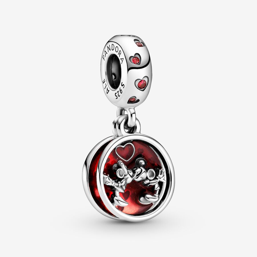 Pandora Disney Mickey Mouse & Minnie Mouse Love and Kisses Dangle Charm - 799298C01