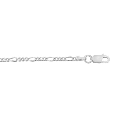 Sterling Silver Figaro Chain-2.2mm