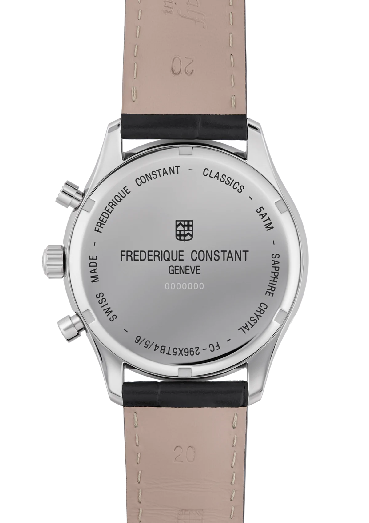Frederique Constant Classic Quartz Chronograph Triple Calendar Watch-FC-296SW5B6