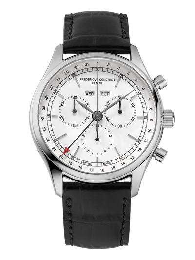 Frederique Constant Classic Quartz Chronograph Triple Calendar Watch-FC-296SW5B6