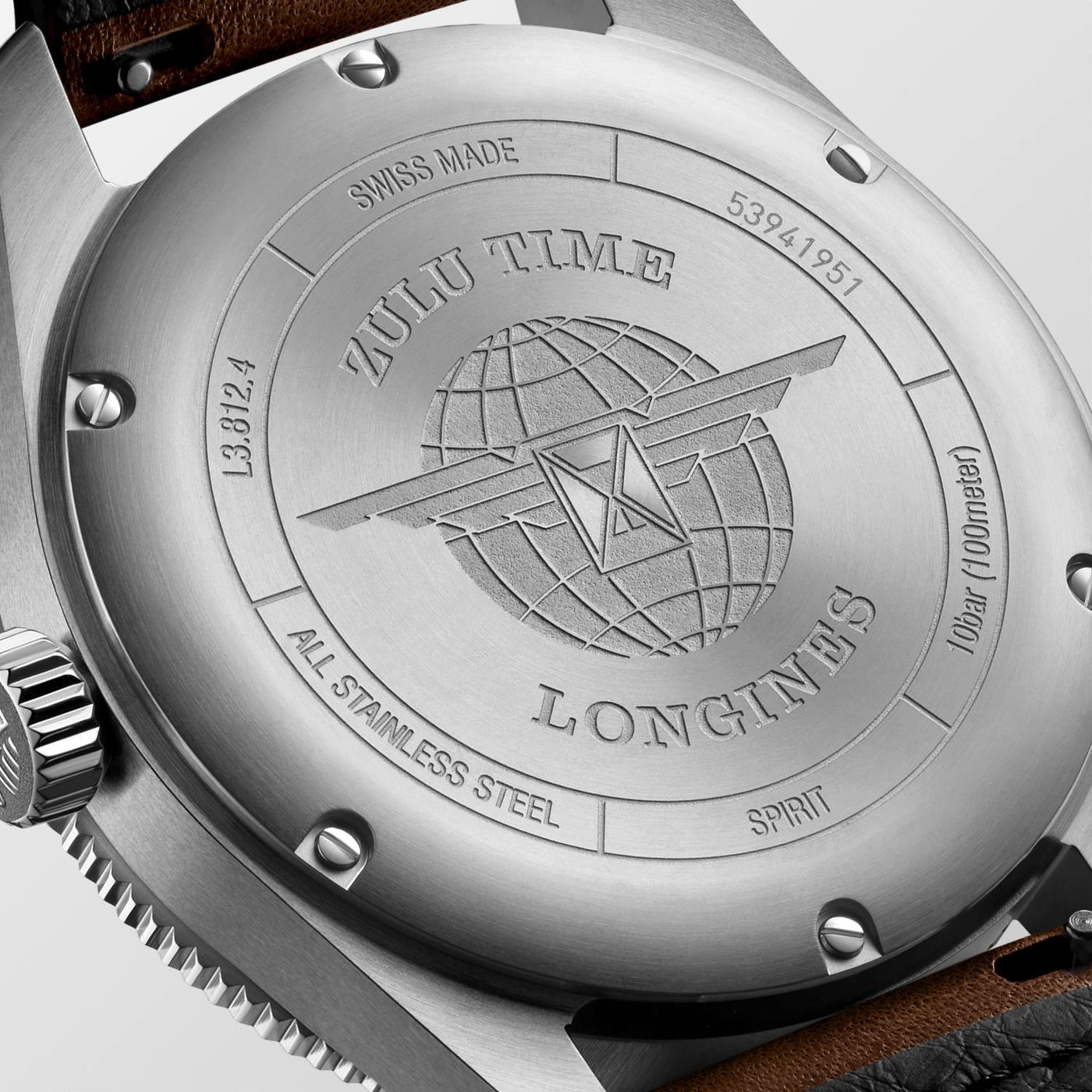 Longines Spirit Zulu Time Chronometer 42mm Watch-L3.812.4.53.2