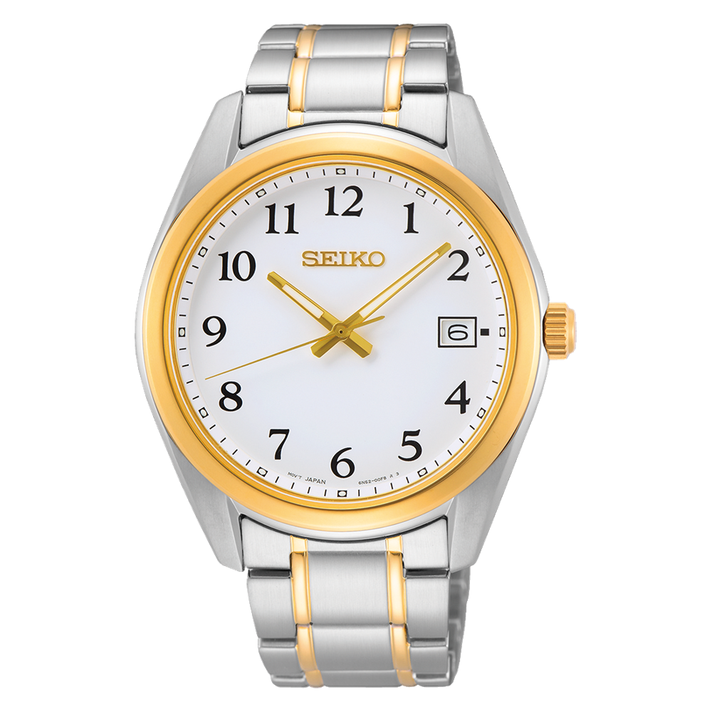 Seiko 40mm Two-Tone Stainless Steel Watch-SUR460P1