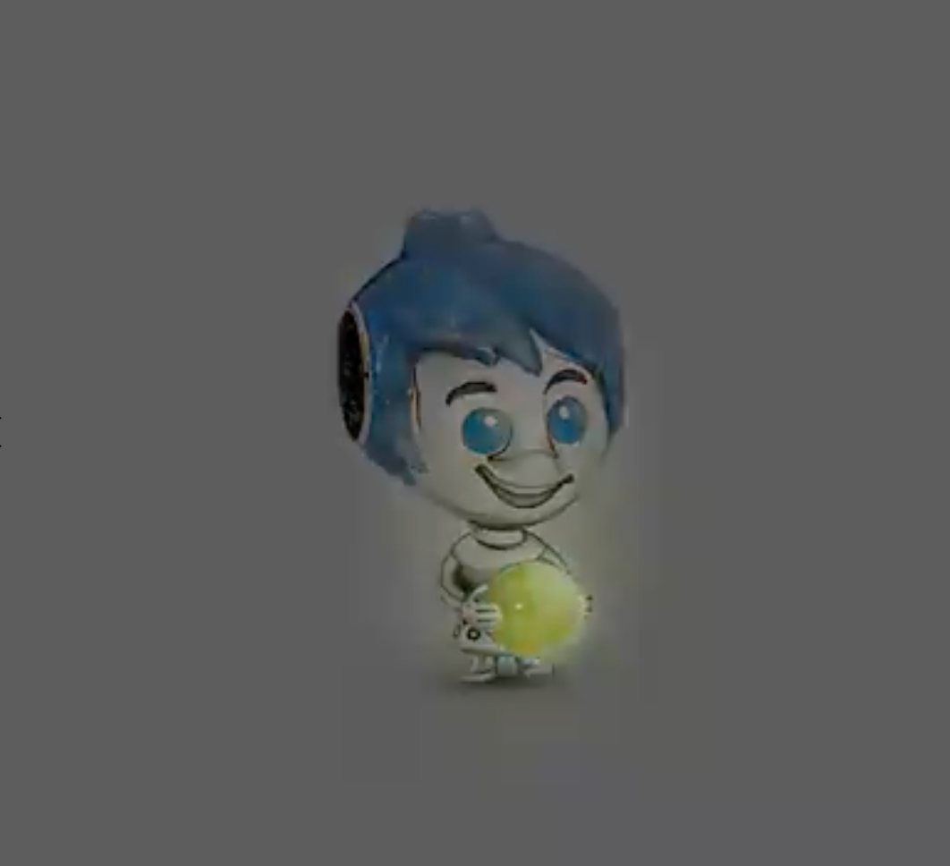 Disney Pixar Joy Glow-in-the-dark Memory Orb Pandora Charm - 792028C01