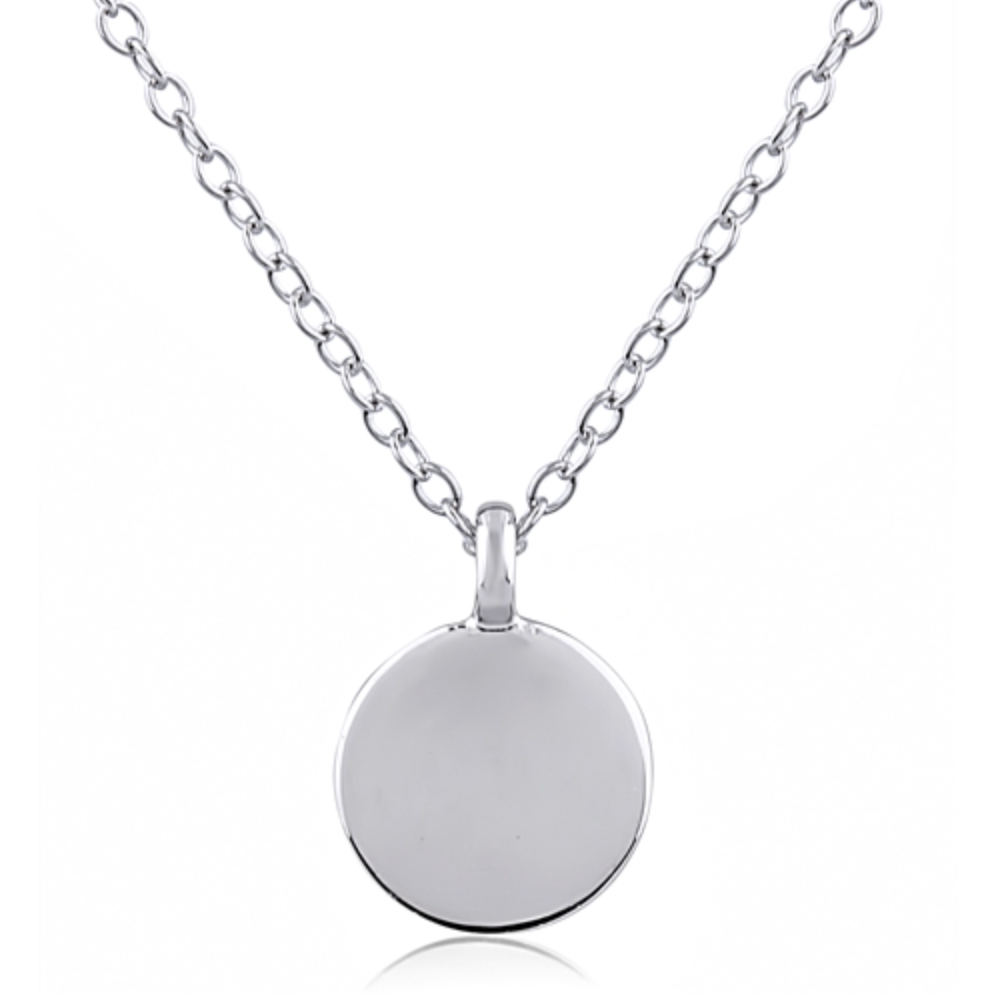 Sterling Silver Mini Disc Necklace