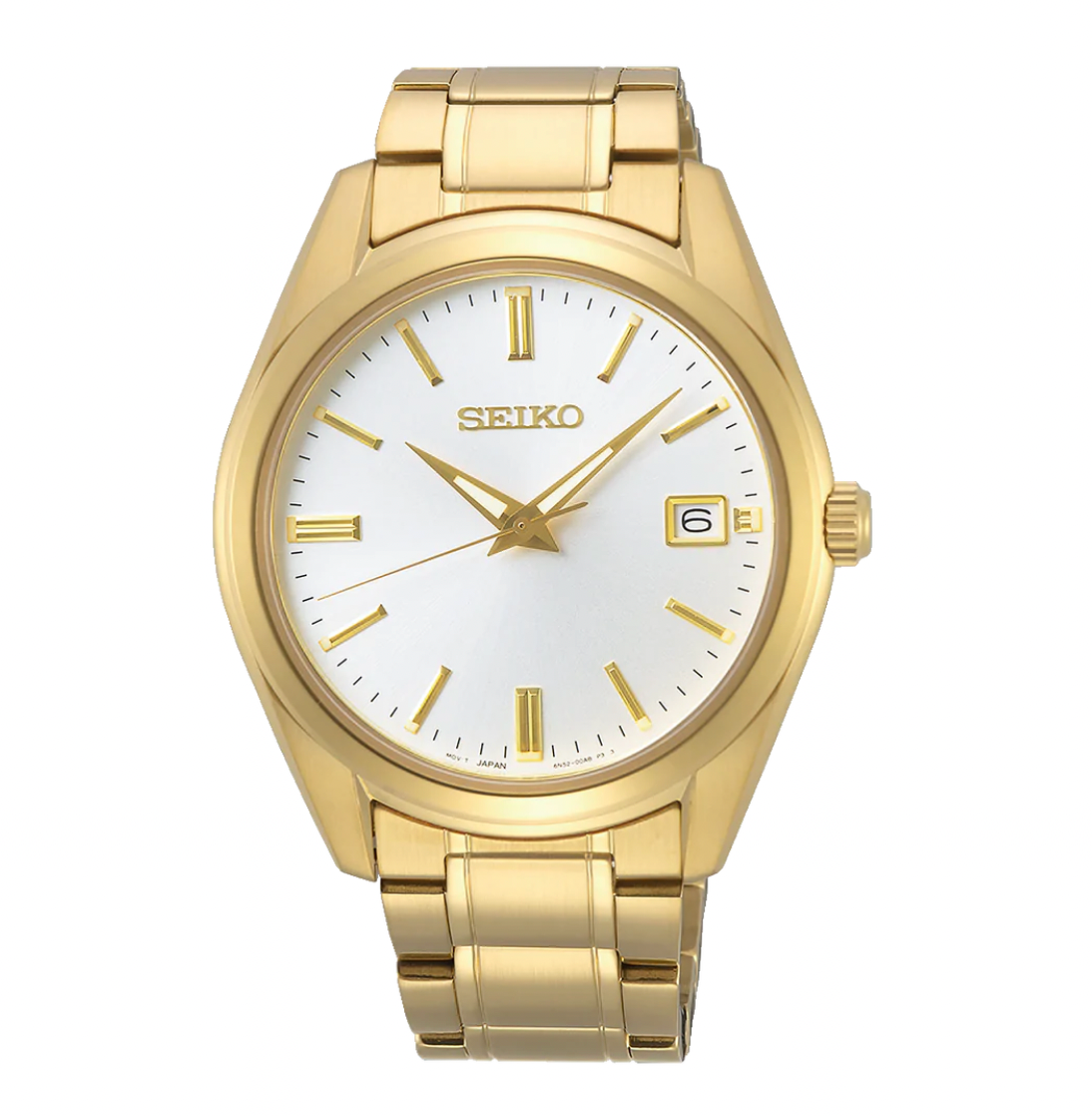 Seiko Gold Tone 40mm Stainless Steel Quartz Watch-SUR314P1