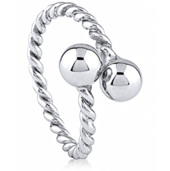 Sterling Silver Adjustable Bead Ring