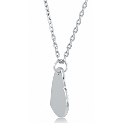 Sterling Silver High Polished Heart Necklace