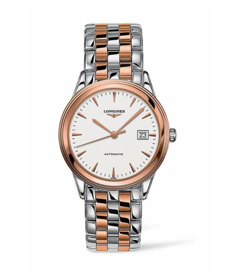 Longines Flagship Rose Plated Automatic Watch-L4.974.3.27.7