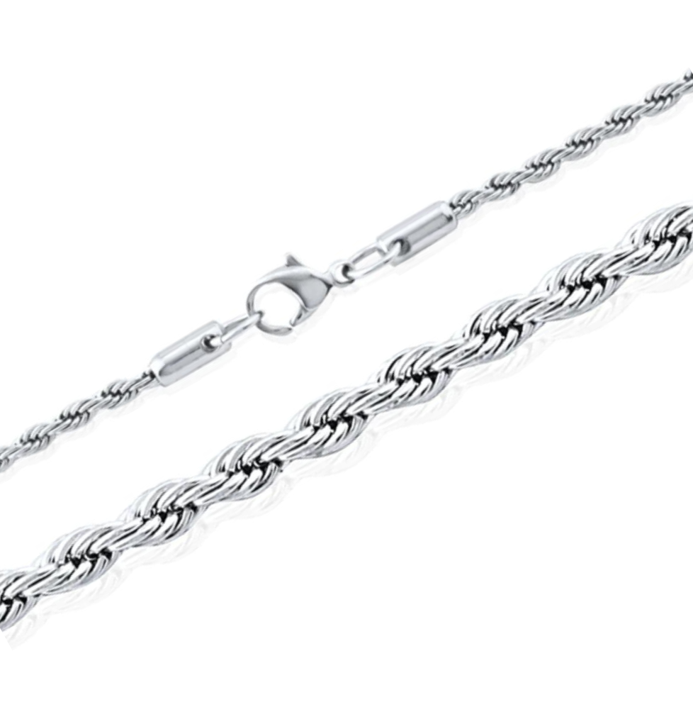 Stainless Steel 2.3mm Rope Chain