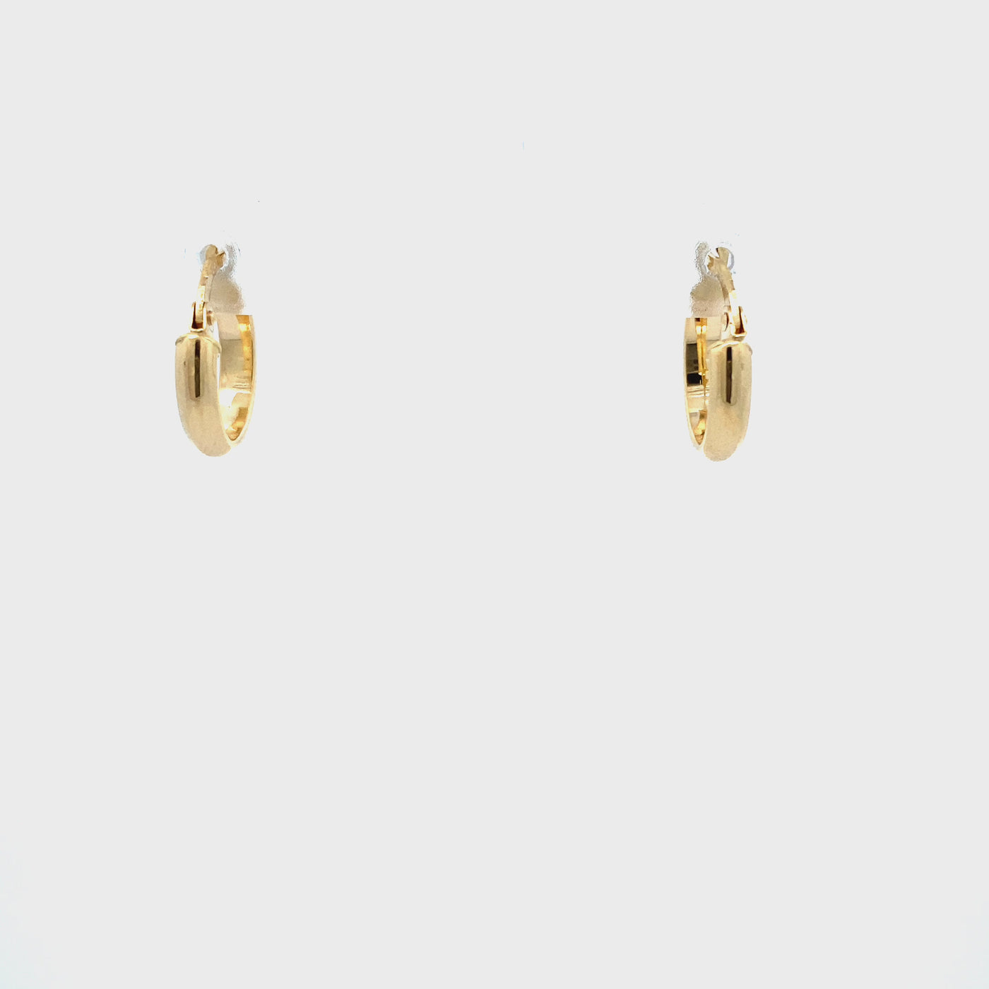 10 Karat Gold Small Hoop Earrings 10mm