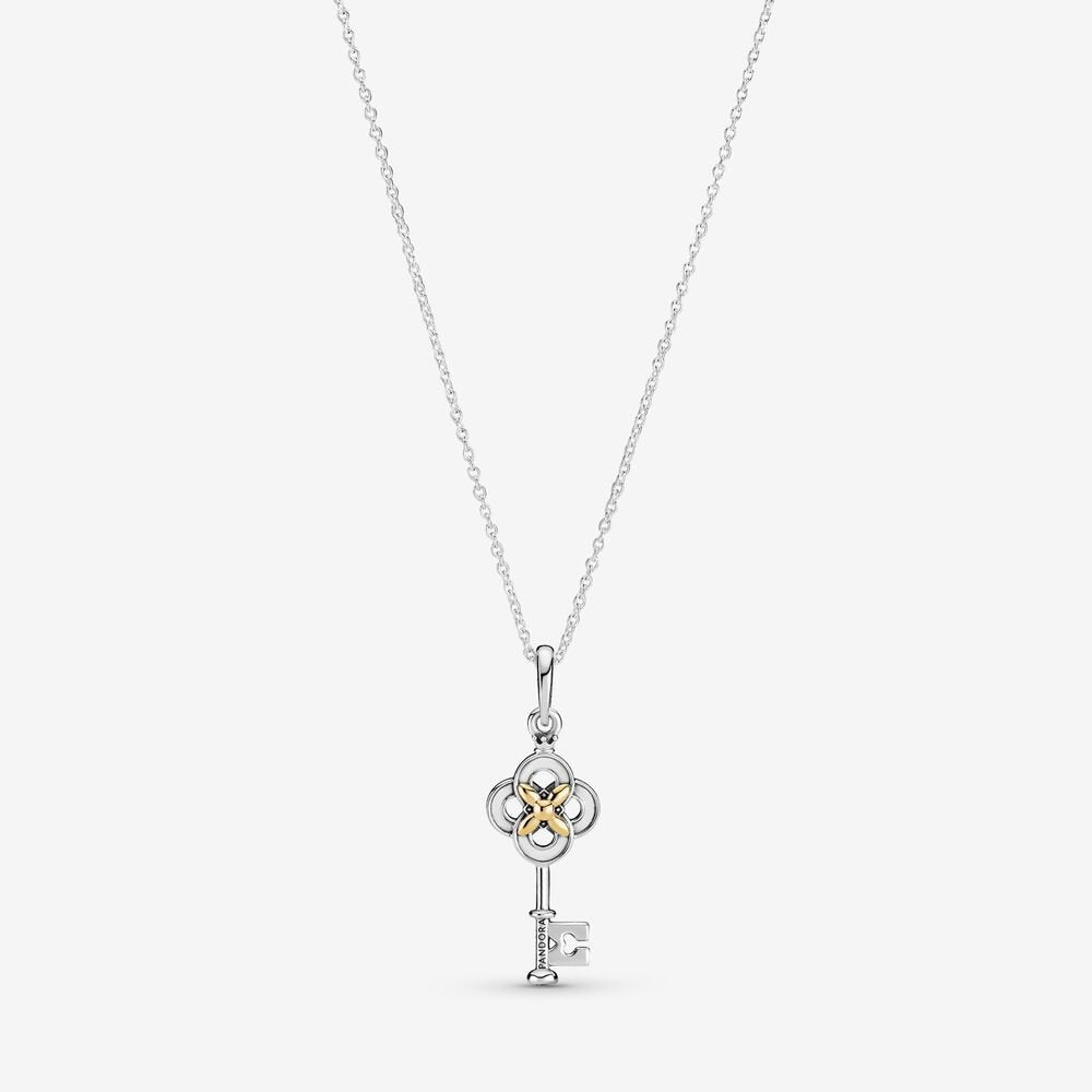 Pandora Key & Flower Necklace - 399399C01-70