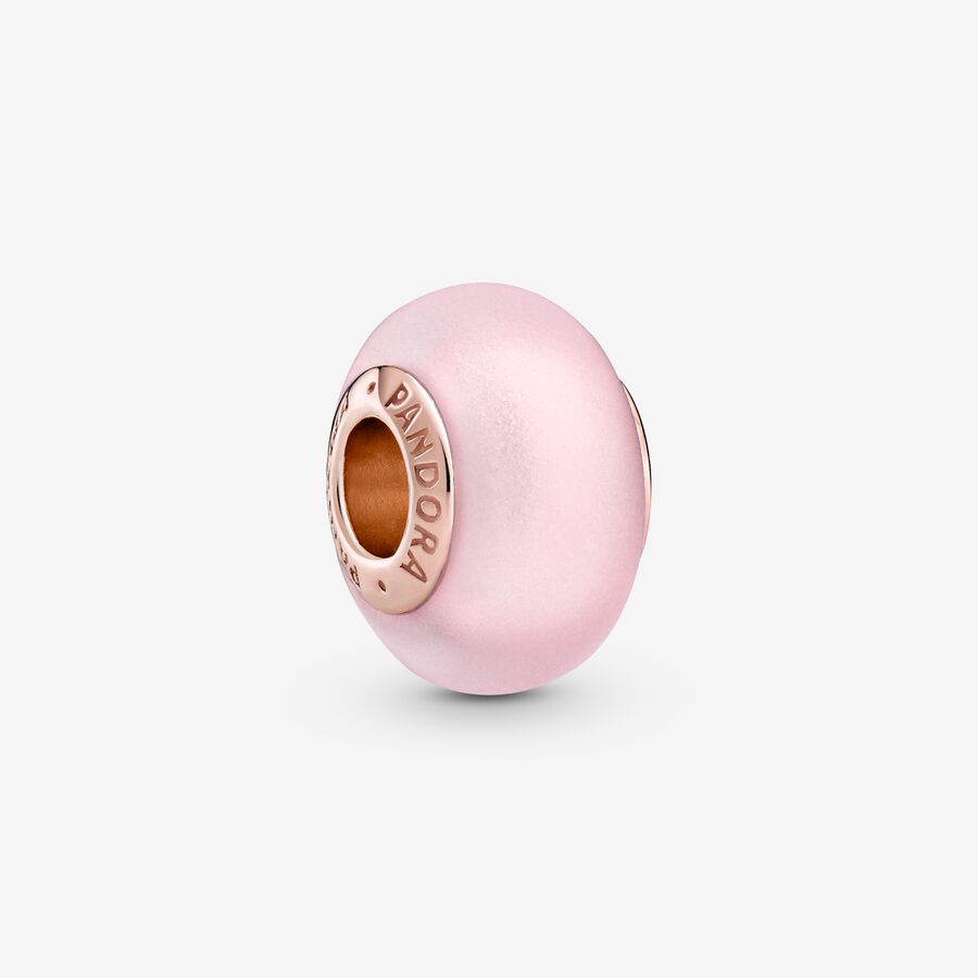 Pandora Matte Pink Murano Glass Charm -  789421C00