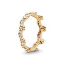 Pandora Gold Plated Flower Crown Ring 167924CZ - FINAL SALE