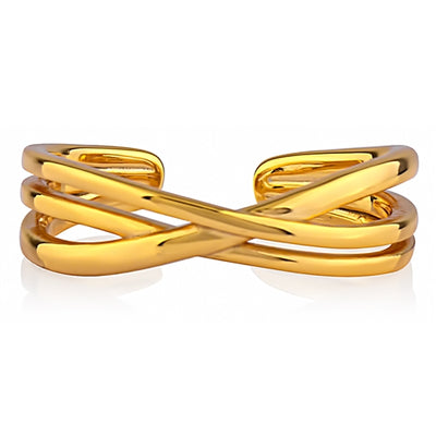 Sterling Silver Adjustable Gold Plated Ring